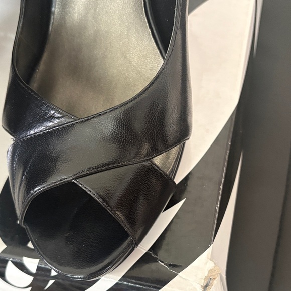 Nine West Black Peep Toe Heels - Picture 2 of 7